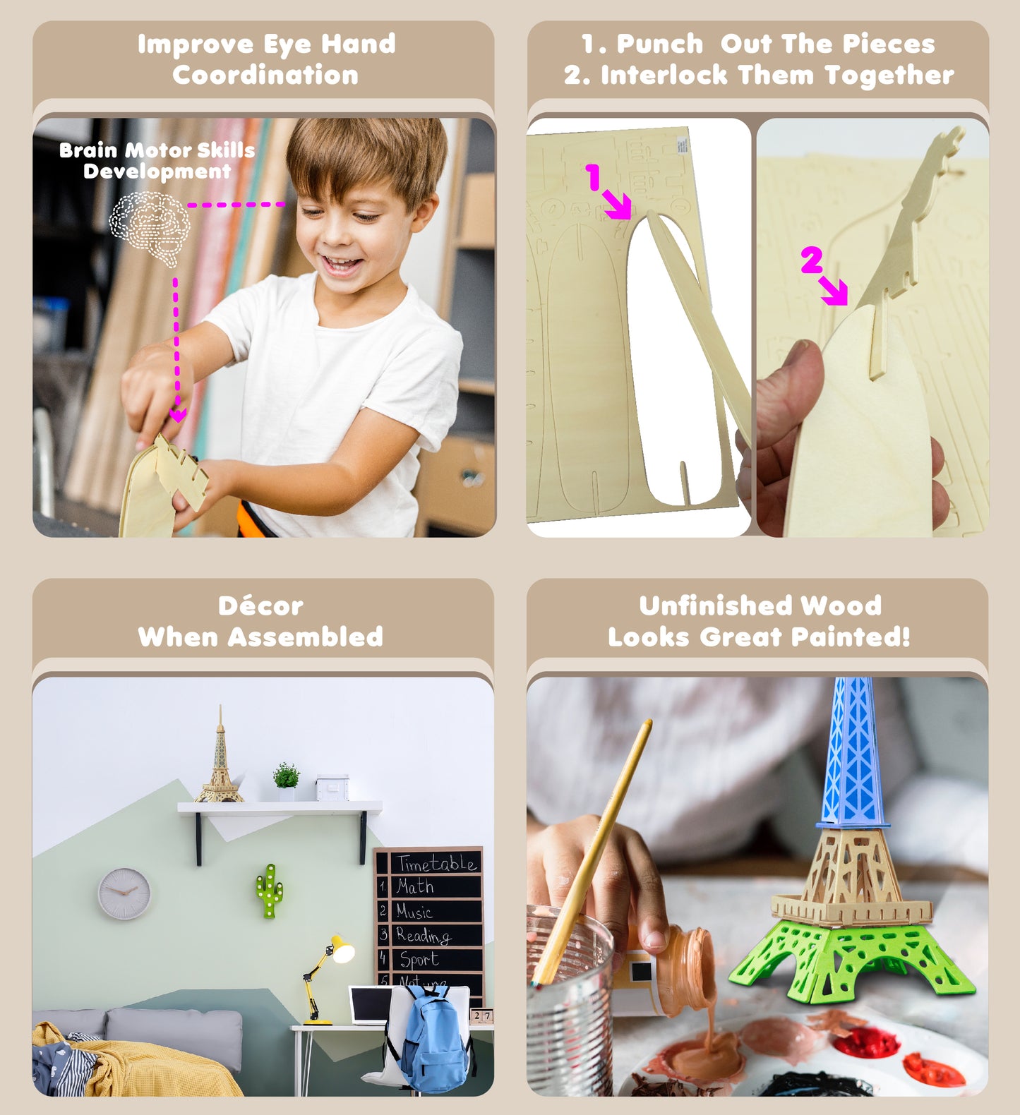 3D PUZZLES - EIFFEL TOWER