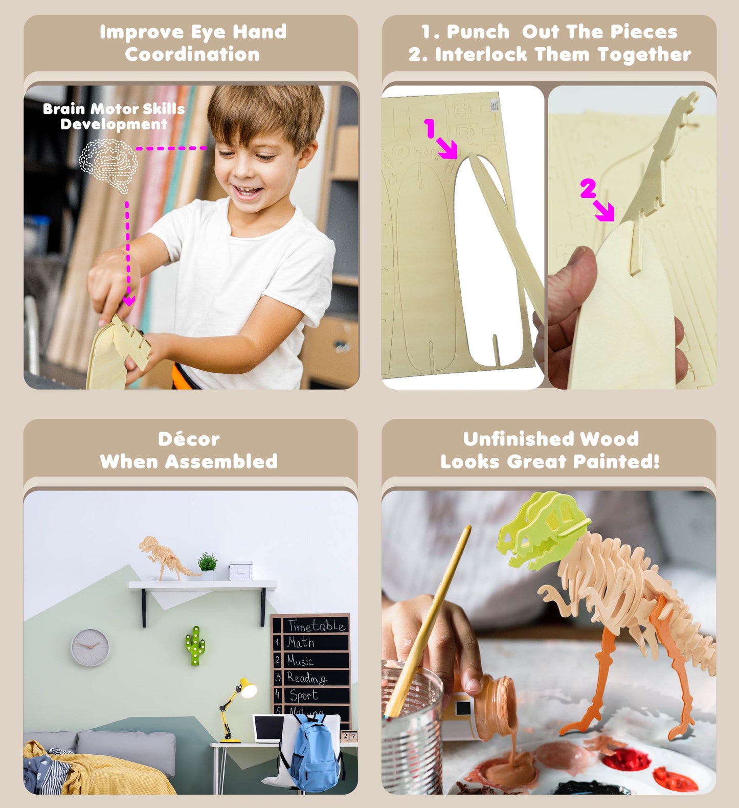 3D PUZZLES - TYRANNOSAURUS