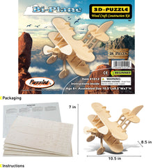 3D PUZZLES - BI- PLANE
