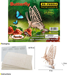 3D PUZZLES - BUTTERFLY