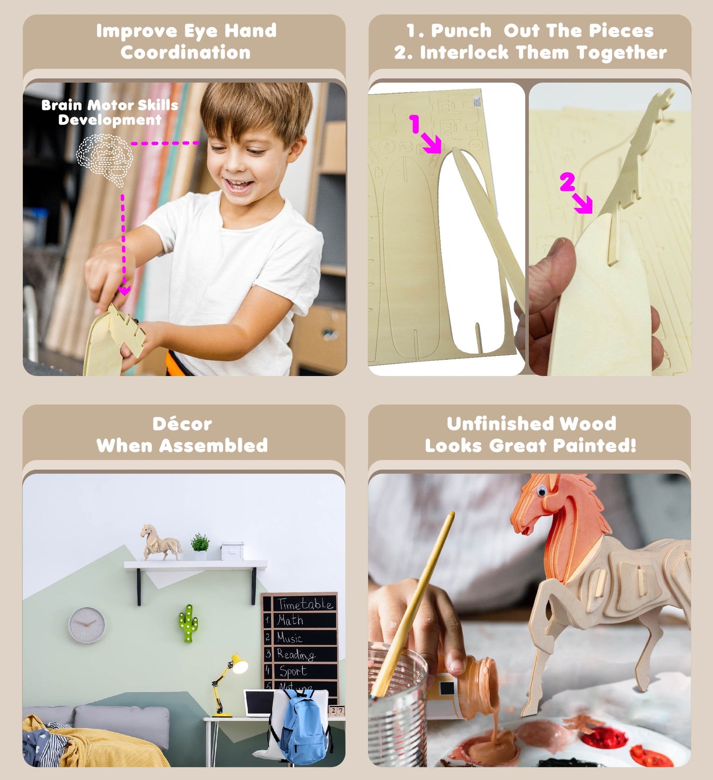 3D PUZZLES - HORSE