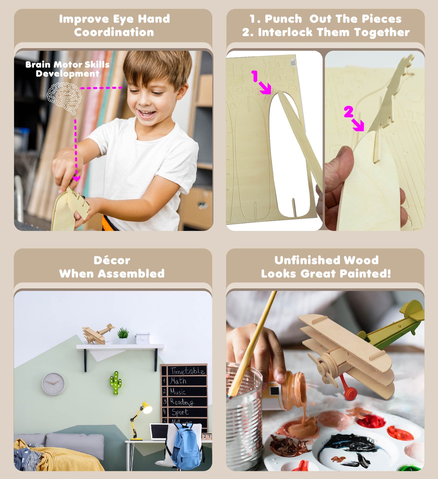 3D PUZZLES - TRI-PLANE
