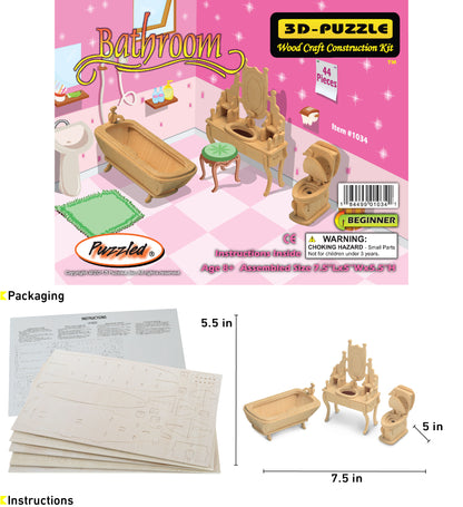 3D PUZZLES - BATHROOM