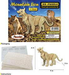 3D PUZZLES - MOUNTAIN LION