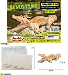 3D PUZZLES - ALLIGATOR