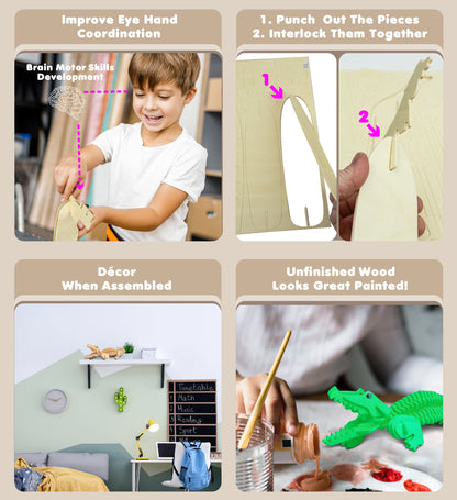 3D PUZZLES - ALLIGATOR