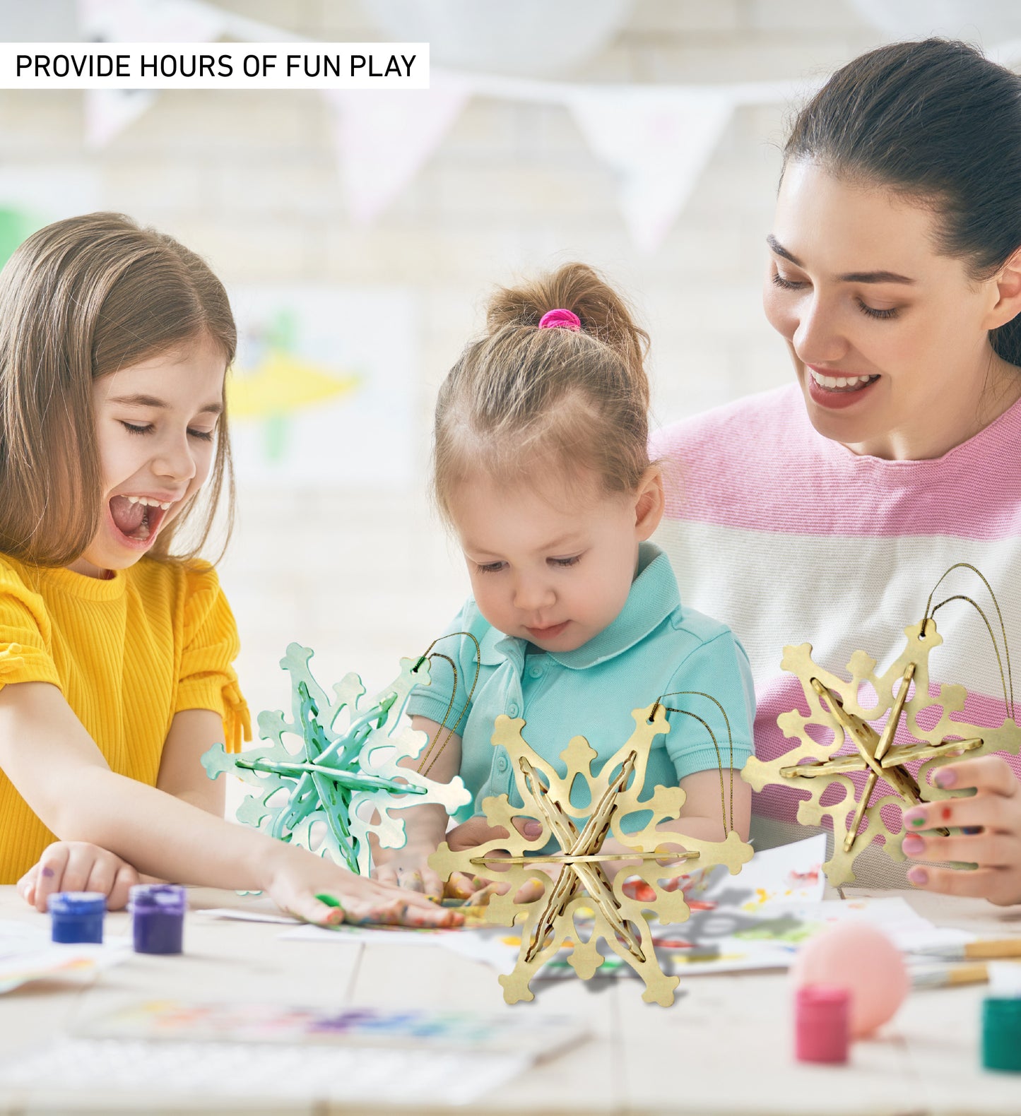 3D PUZZLES - SNOWFLAKE ORNAMENTS