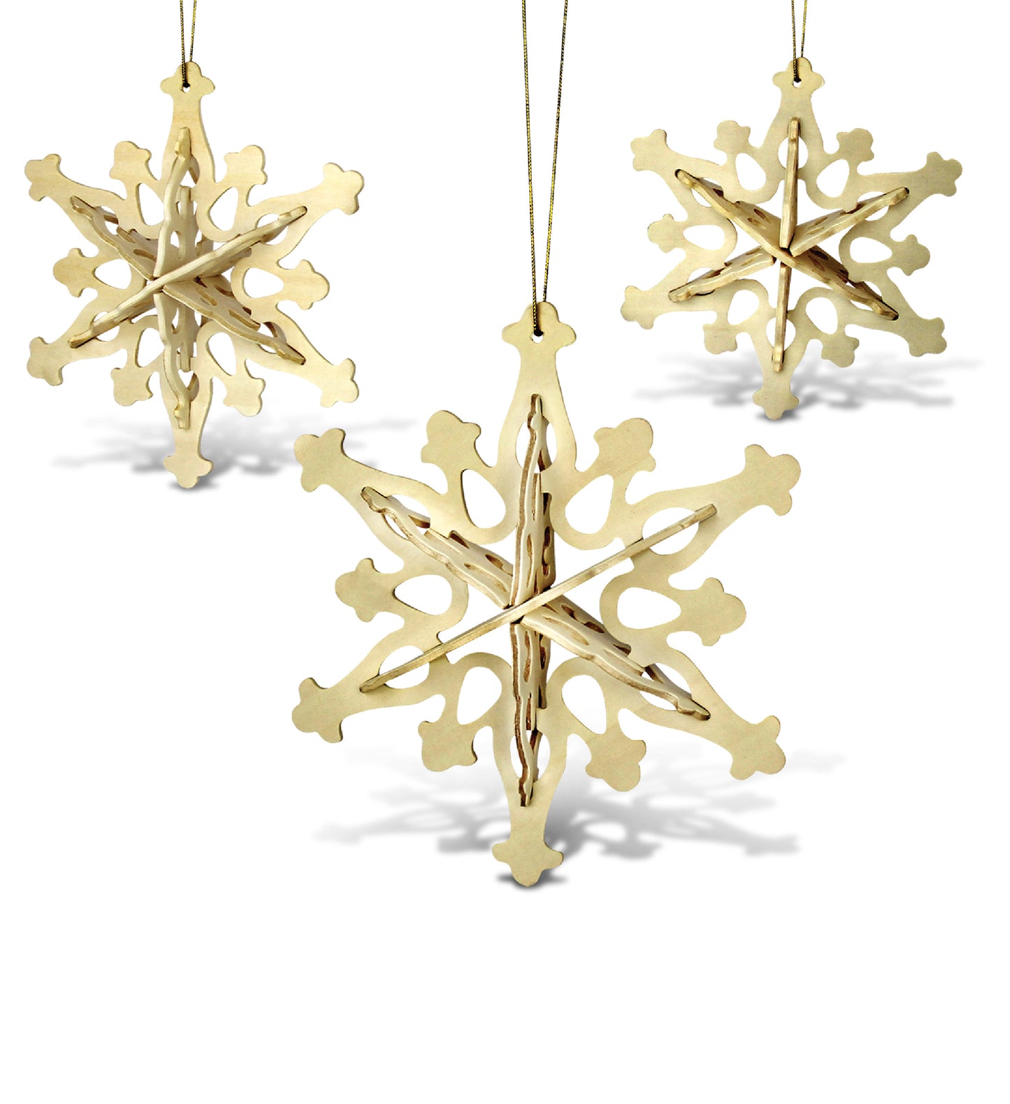 3D PUZZLES - SNOWFLAKE ORNAMENTS