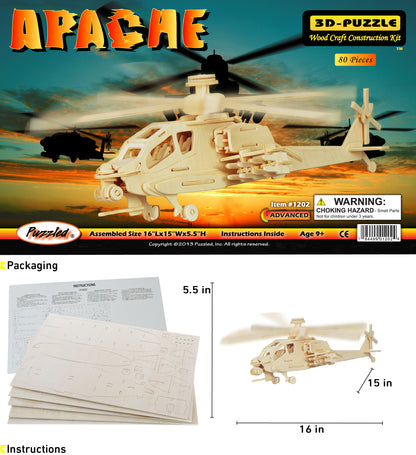 3D PUZZLES - APACHE