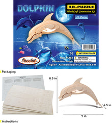 3D PUZZLES - BOTTLE NOSE DOLPHIN LR
