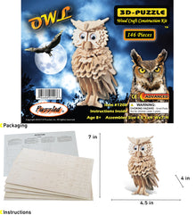 3D PUZZLES - OWL