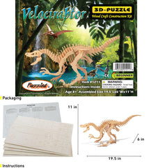 3D PUZZLES - VELOCIRAPTOR