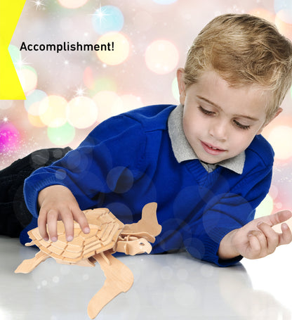 3D PUZZLES - GREEN TURTLE