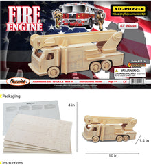 3D PUZZLES - FIRE ENGINE