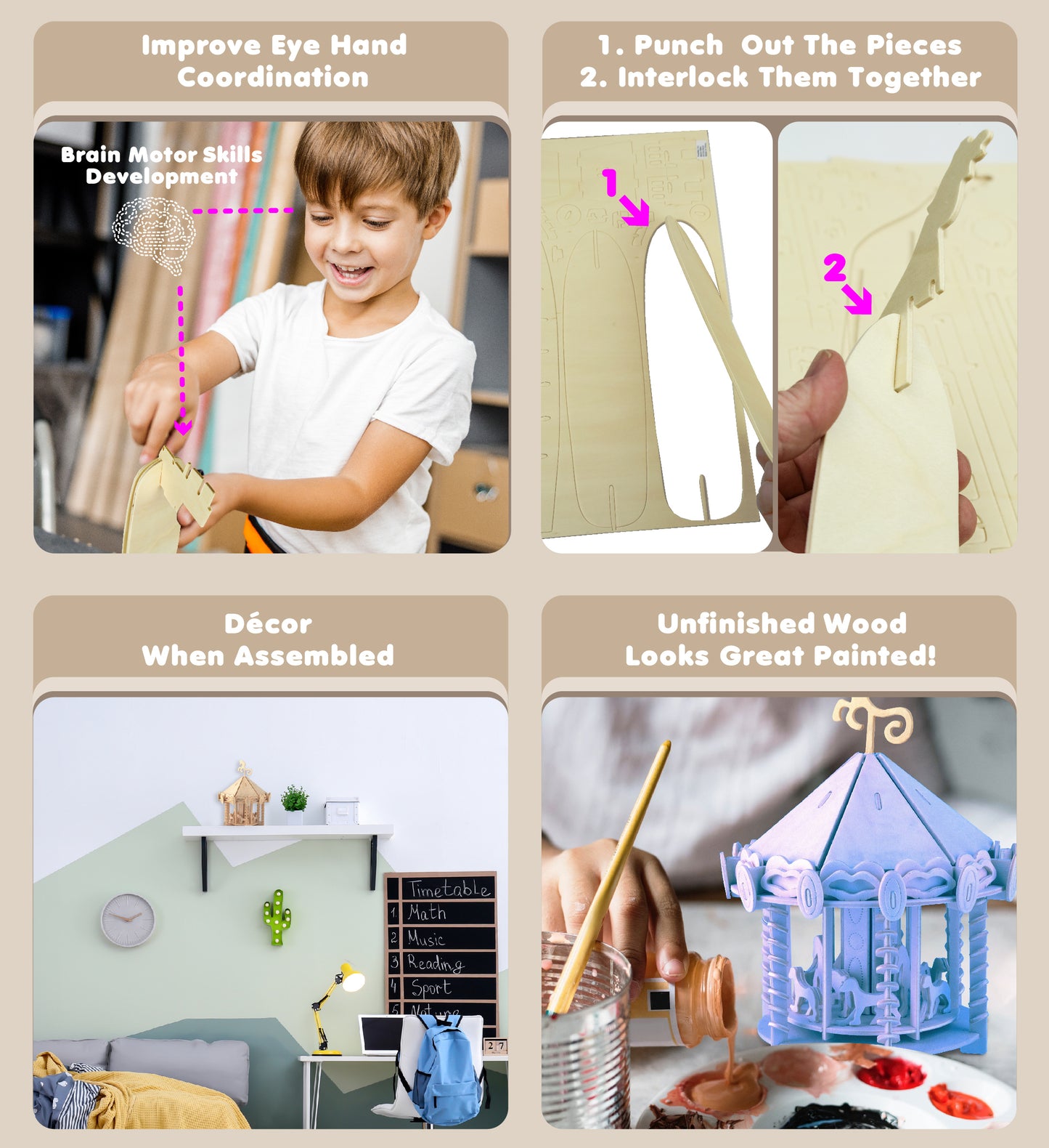 3D PUZZLES - CAROUSEL