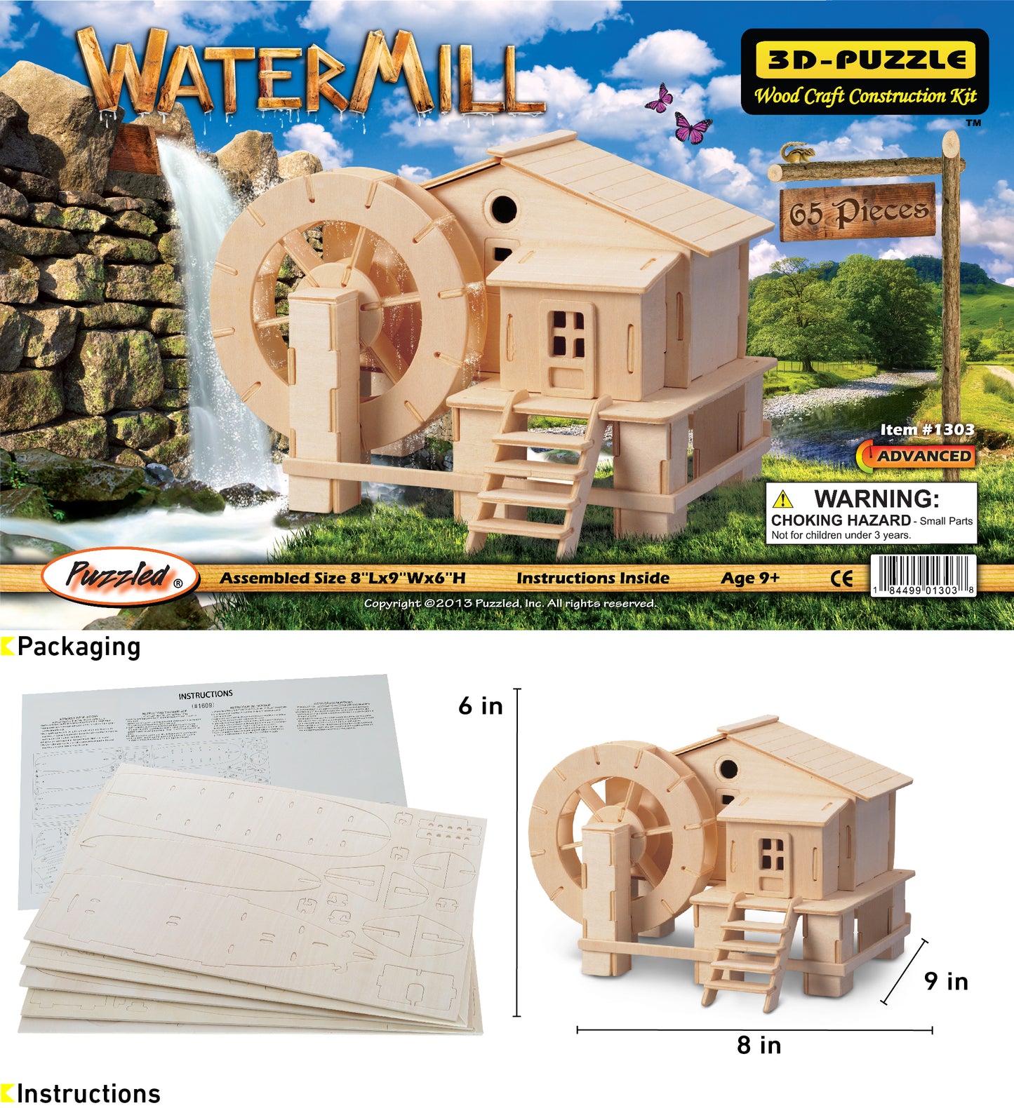 3D PUZZLES - WATER MILL