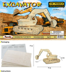 3D PUZZLES - EXCAVATOR