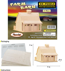 3D PUZZLES - FARM BARN