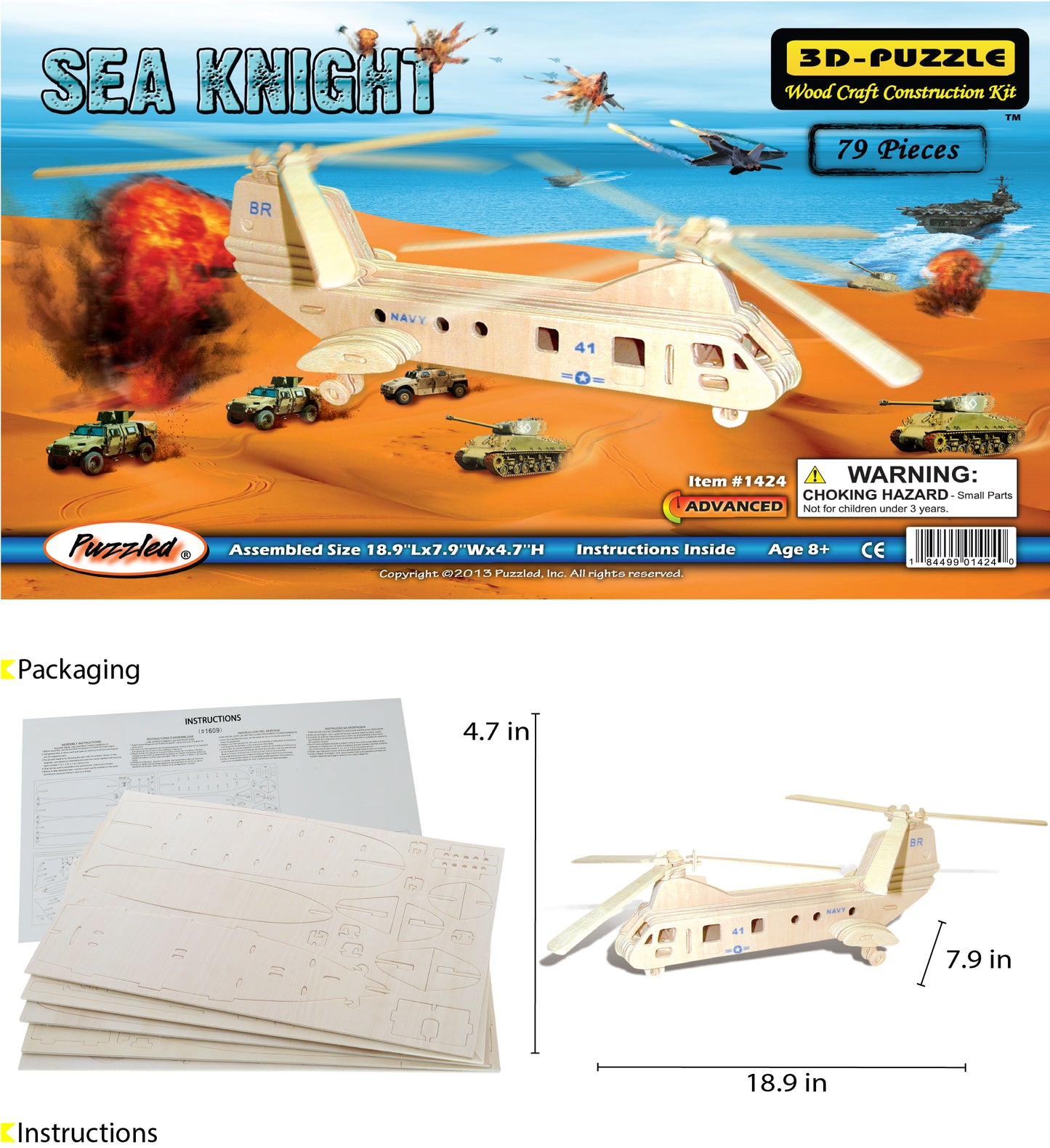 3D PUZZLES - SEA KNIGHT