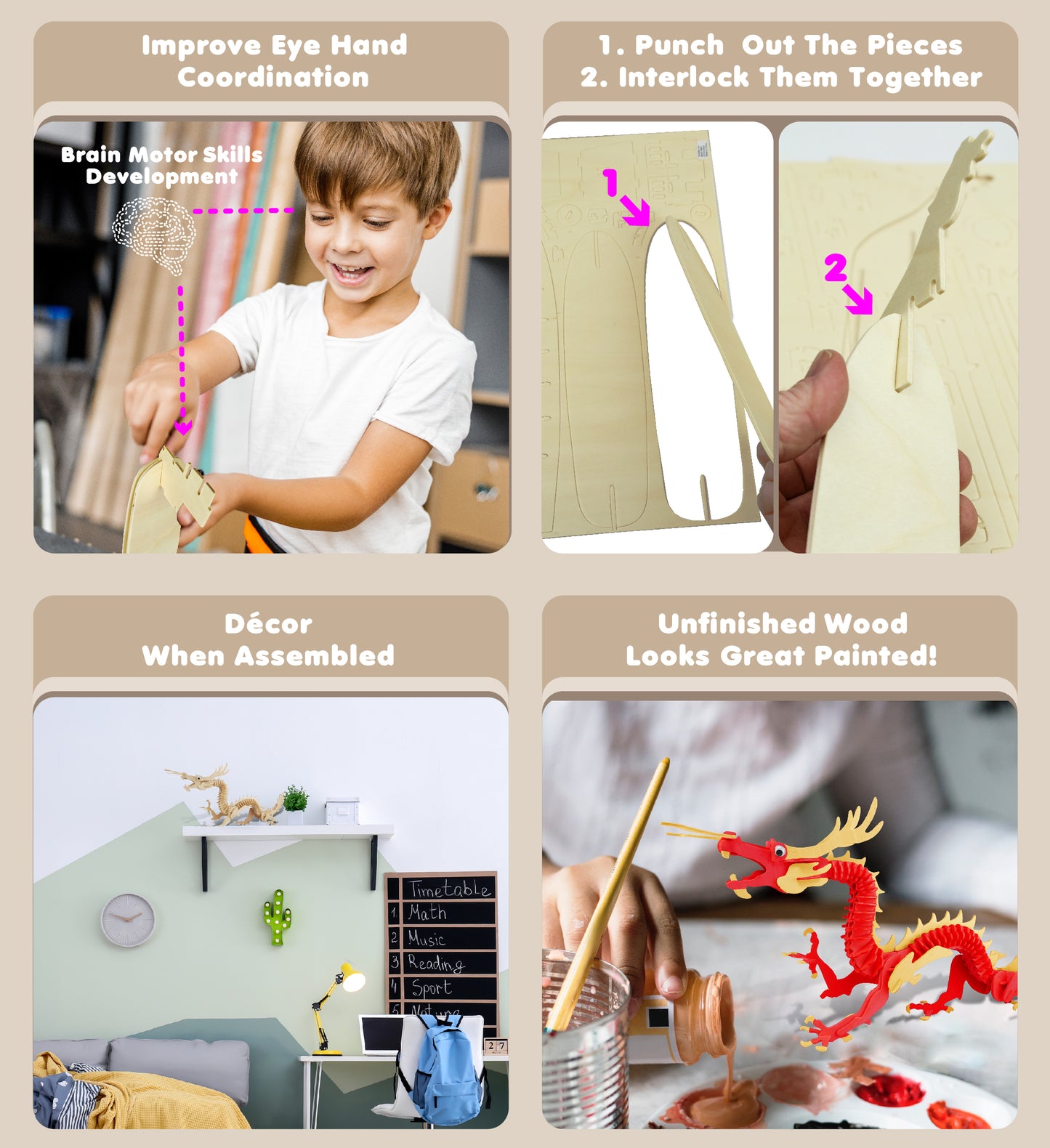 3D PUZZLES - DRAGON M