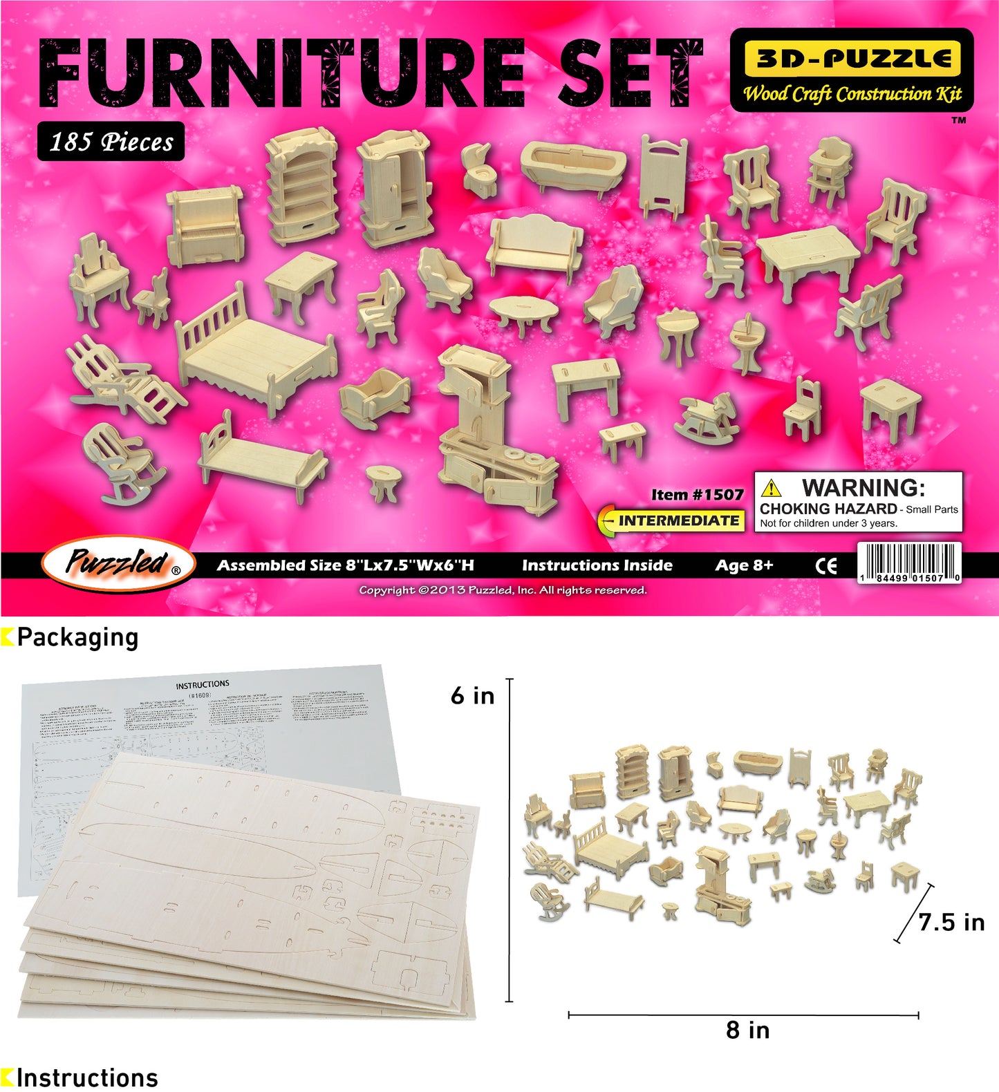 3D PUZZLES - FURNITURE SET LR