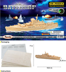 3D PUZZLES - BATTLESHIP