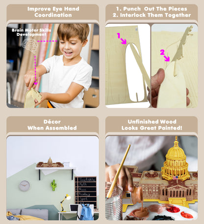 3D PUZZLES - US CAPITOL