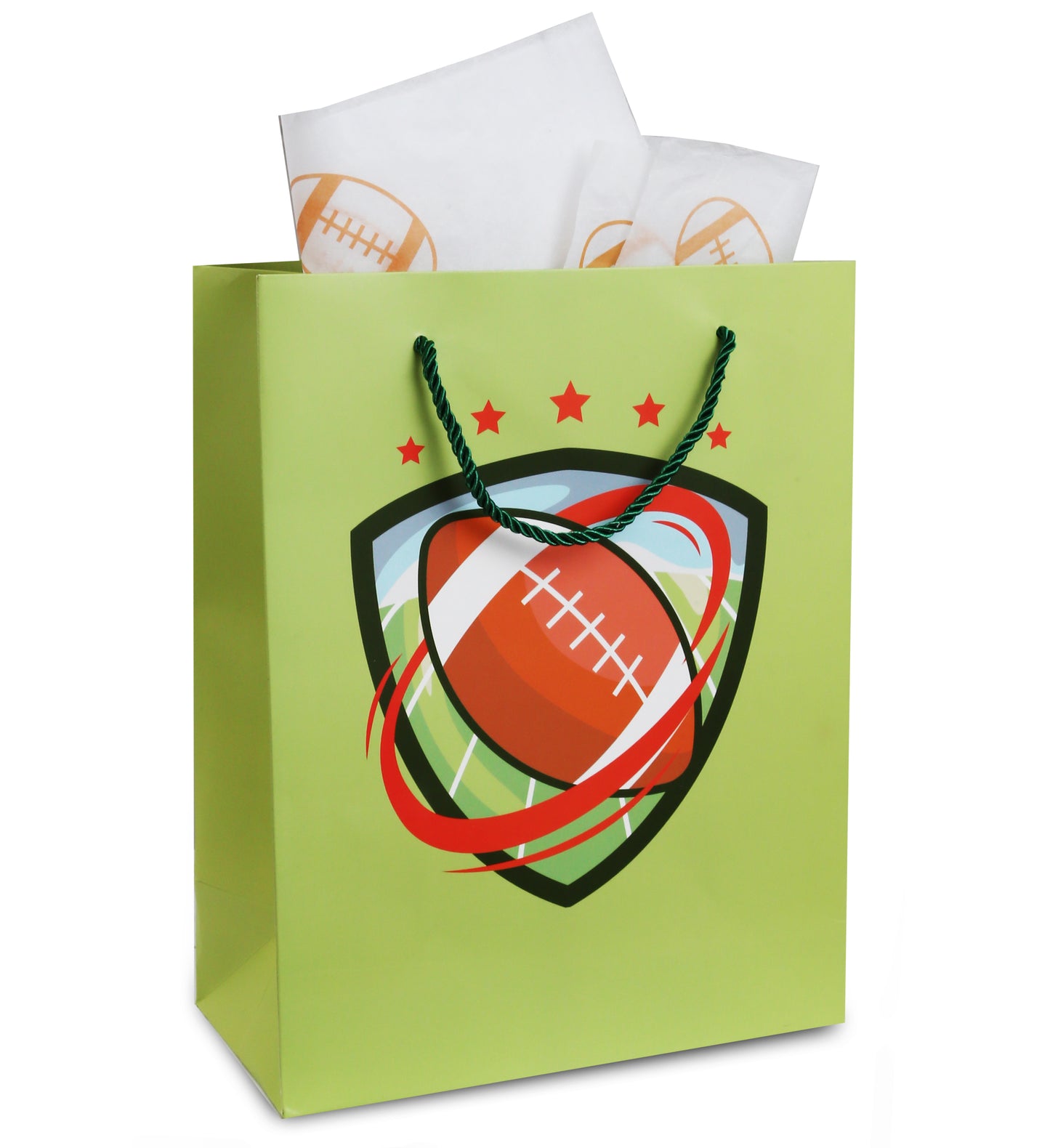 GIFT BAG & TISSUE PAPER - FOOTBALL