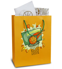 GIFT BAG & TISSUE PAPER - BASKETBALL