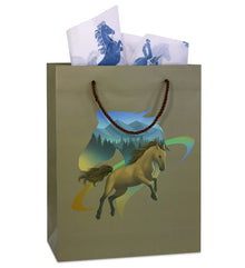 GIFT BAG & TISSUE PAPER - HORSE