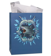 GIFT BAG & TISSUE PAPER - SHARK