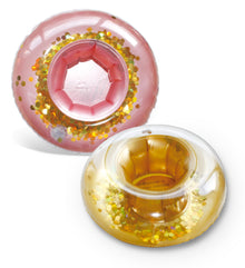 Pool Float - CONFETTI DRINK HOLDERS - ROSE GOLD/GOLD - SET OF 2