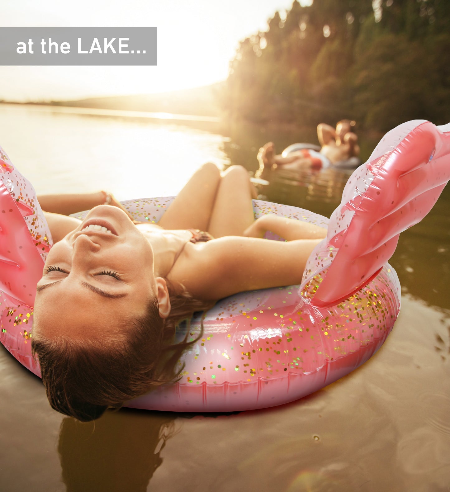 Pool Float - ANGEL WINGS TUBE - ROSE GOLD