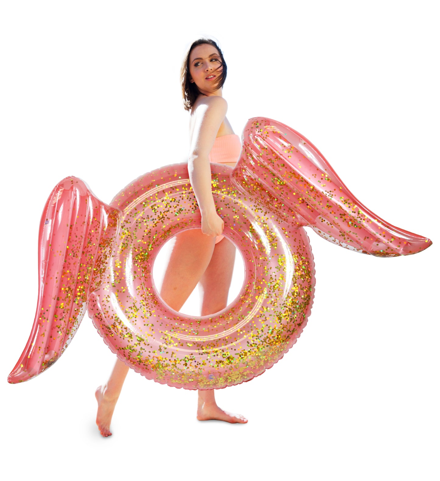 Pool Float - ANGEL WINGS TUBE - ROSE GOLD