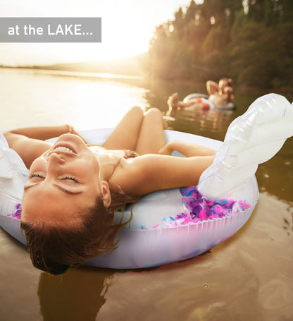 Pool Float - ANGEL WINGS TUBE - MIX FEATHERS