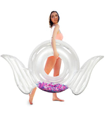 Pool Float - ANGEL WINGS TUBE - MIX FEATHERS