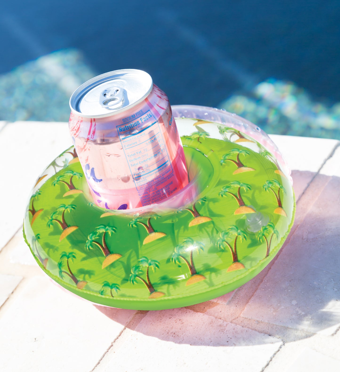 Pool Float - PALM TREE DRINK HOLDER - SET OF 4