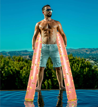 Pool Float - 74" ROSE GOLD NOODLE - SET OF 2