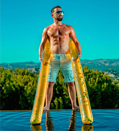 Pool Float - 74" GOLD NOODLE - SET OF 2