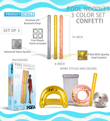 Pool Float - 74" ASSORTED COLOR NOODLE - SET OF 3