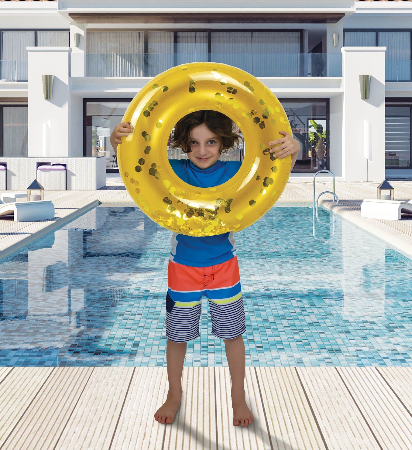 Pool Float - KIDS ASSORTED POOL TUBE - SET OF 4