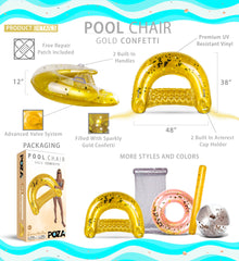 Pool Float - GOLD POOL CHAIR