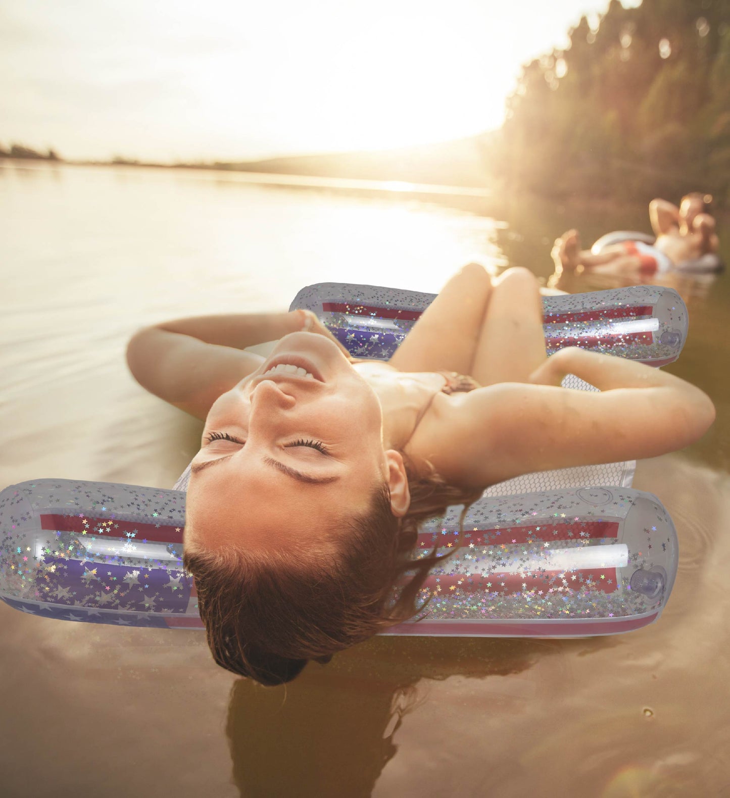 Pool Float - USA FLAG WATER HAMMOCK