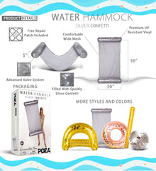 Pool Float - SILVER WATER HAMMOCK