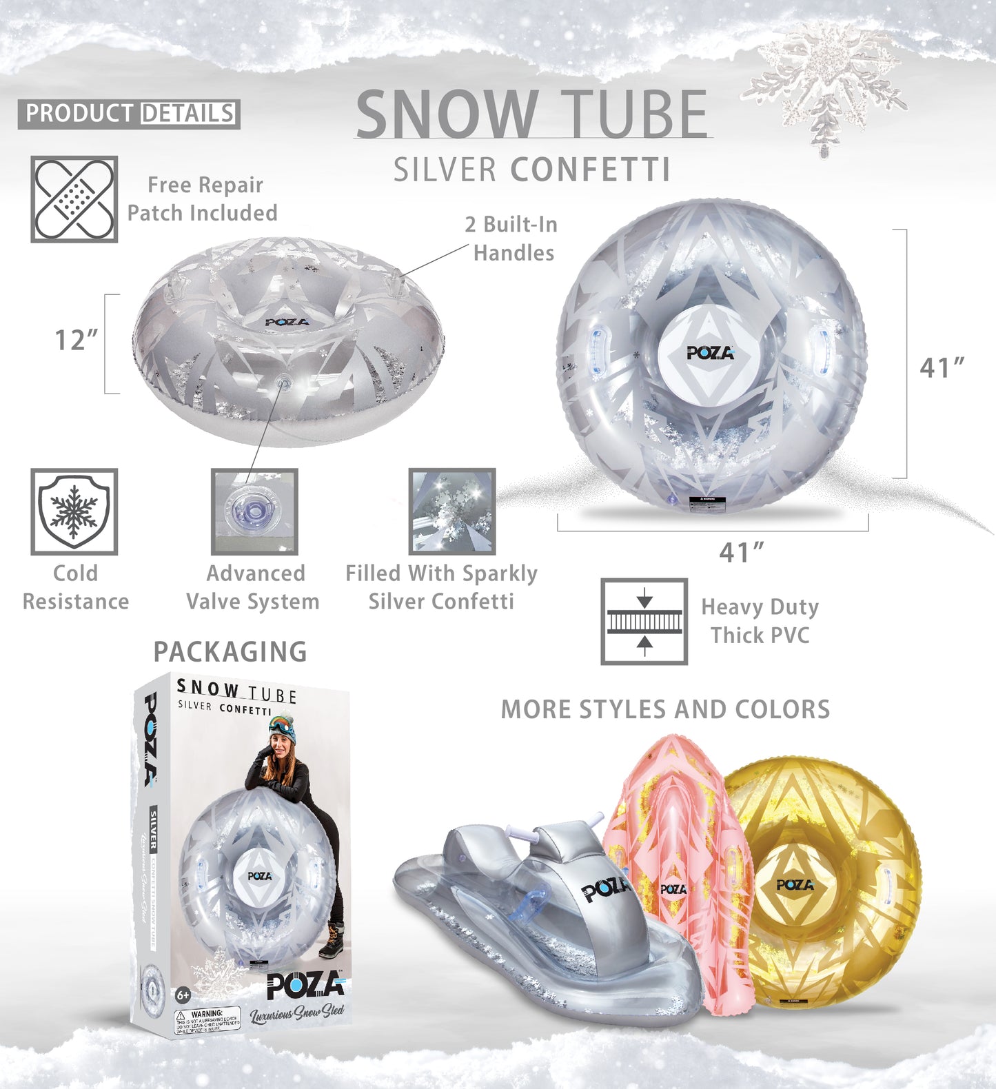 Silver Snow Tube - Poza