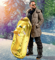 Pool Float - GOLD SNOWMOBILE