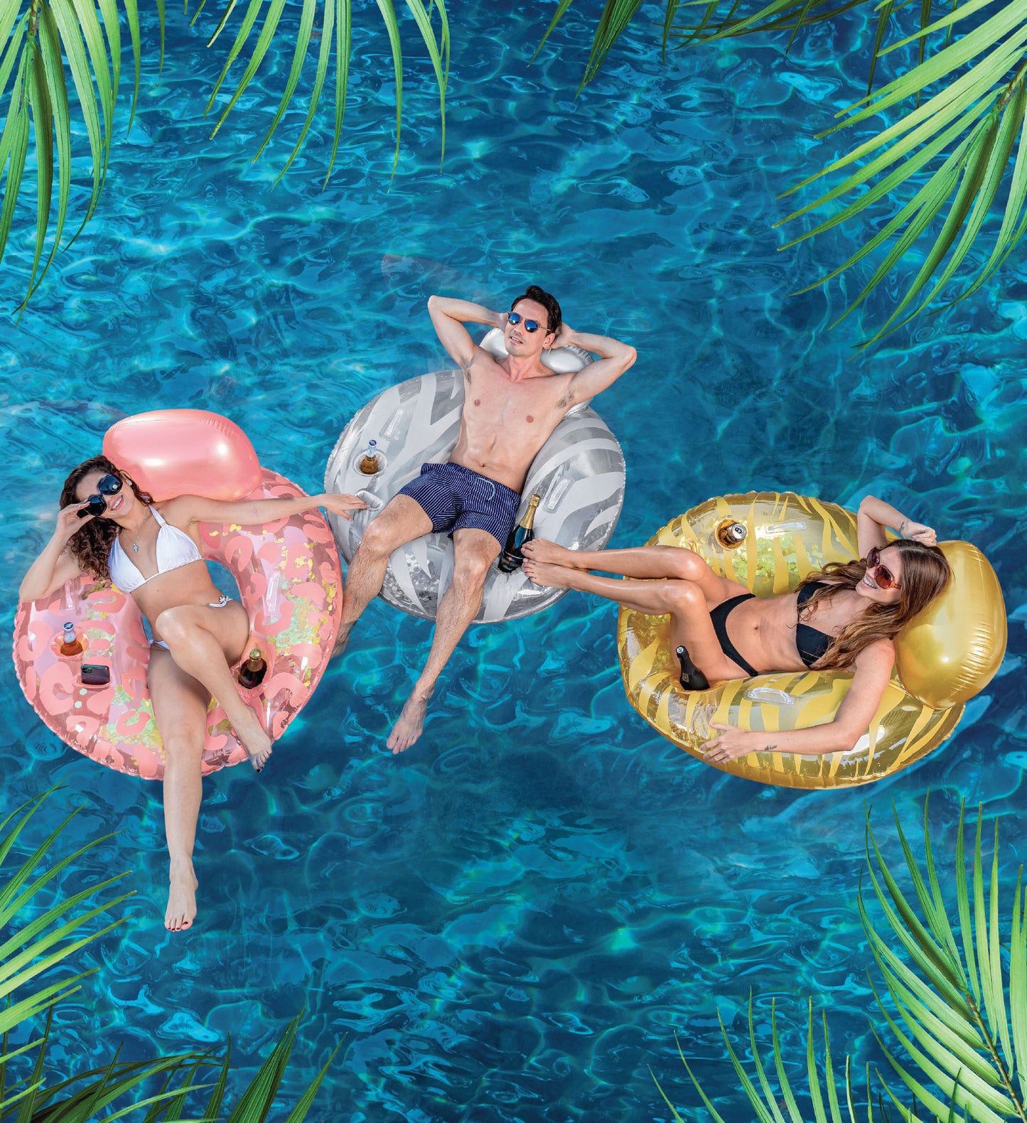Pool Float - GOLD LUXURY TUBE