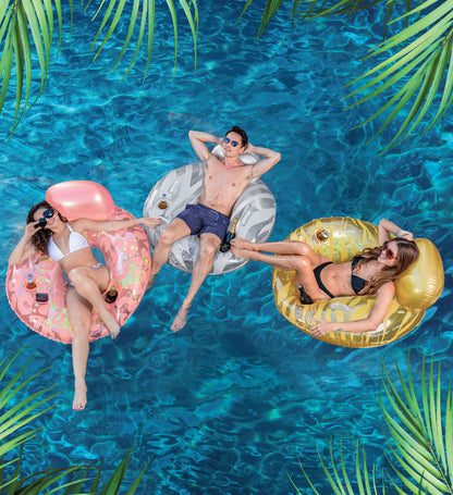Pool Float - GOLD LUXURY TUBE