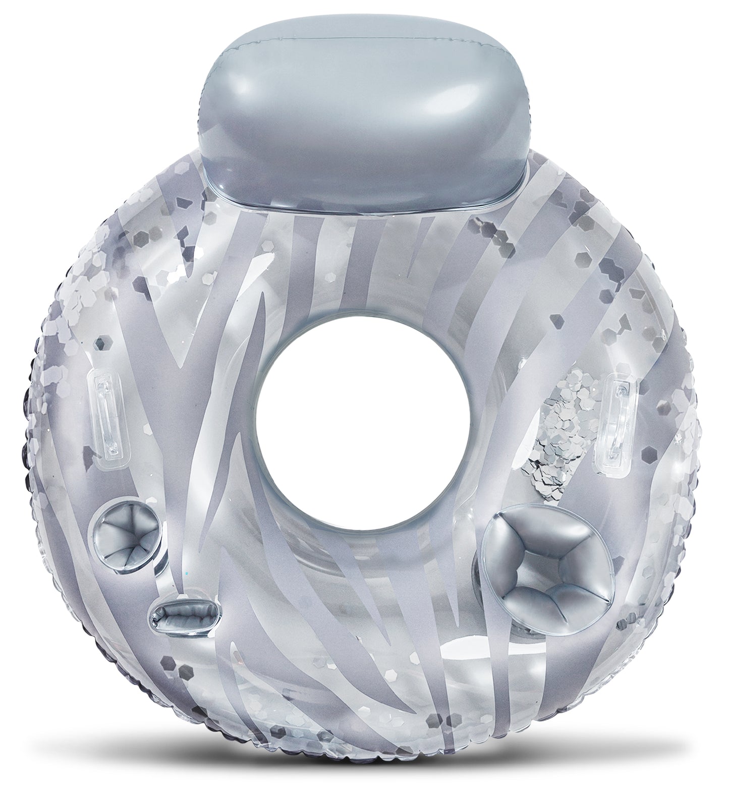 Pool Float - SILVER LUXURY TUBE