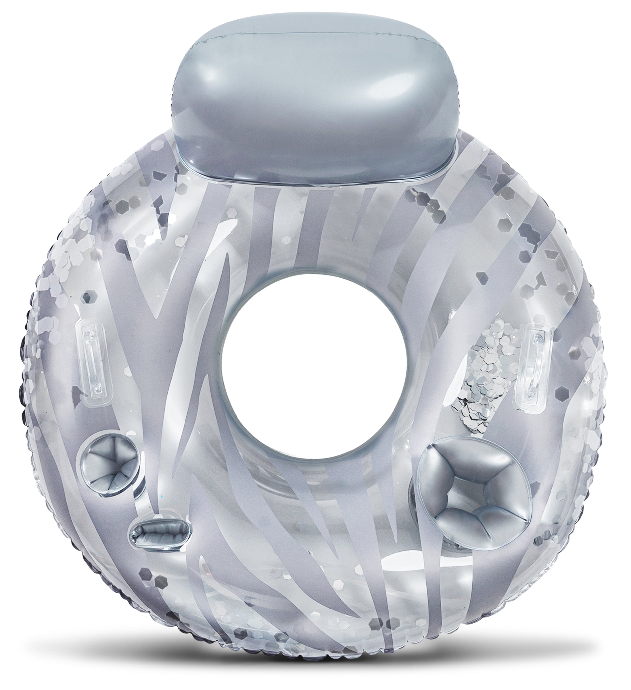 Pool Float - SILVER LUXURY TUBE